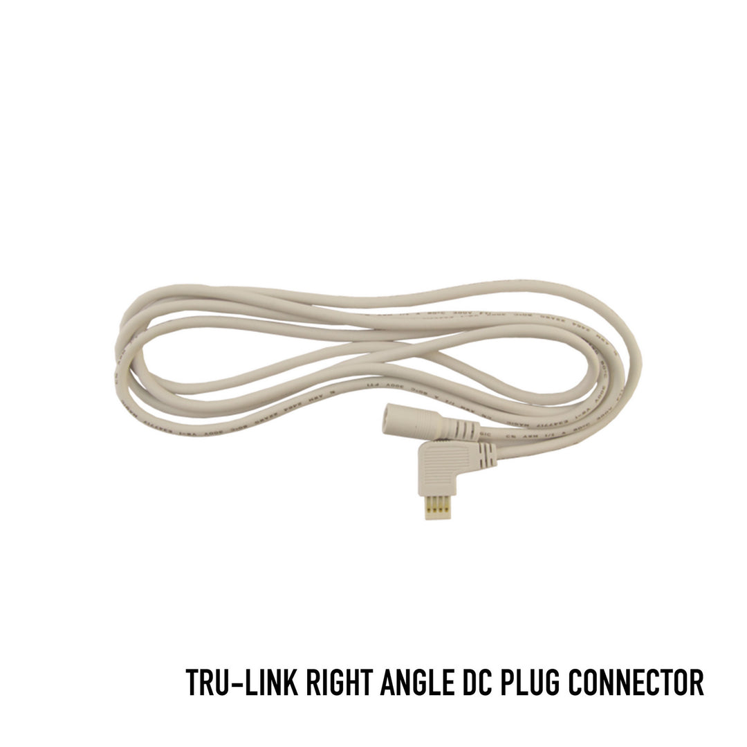 Diode Led Lighting DI-TR-PWRSF-DC-W  Right Angle Dc Plug Connector Decor White