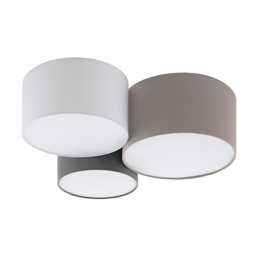 Eglo Pastore 1 203213A Ceiling Light - Taupe/White/Grey