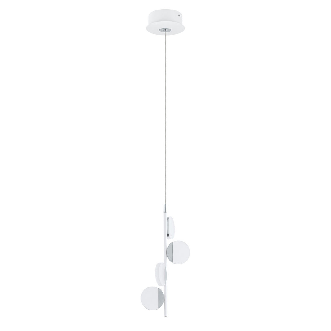 Eglo Olindra 203393A Pendant Light - White & Chrome