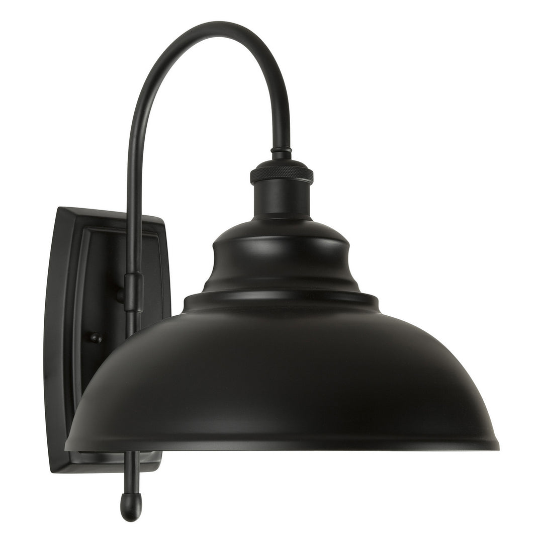 Forte Lighting 1690-01-04  One Light Outdoor Wall Light Outdoor Black