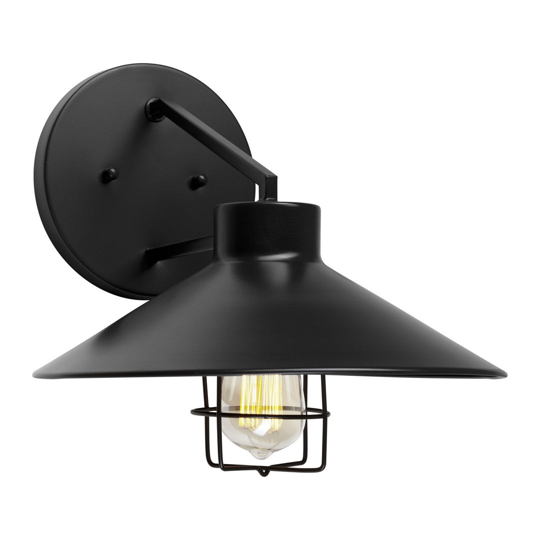 Forte Lighting 1809-01-04  One Light Outdoor Wall Light Outdoor Black