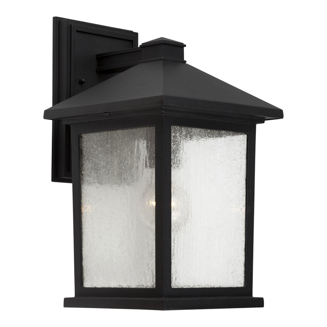 Forte Lighting 1856-01-04  One Light Lantern Outdoor Black