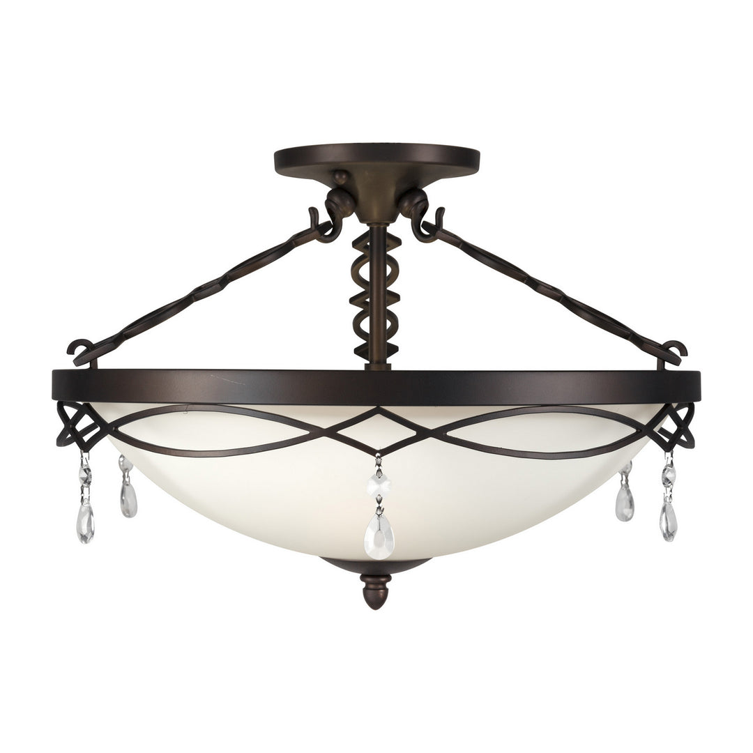 Forte 2496-03-32 Ceiling Light - Antique Bronze
