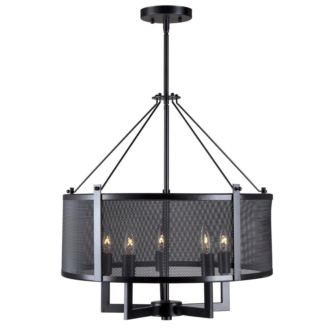 Forte 2667-05-04 Chandelier Light - Black