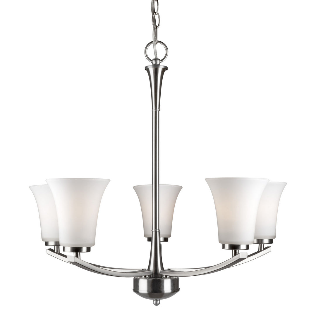 Forte 2682-05-55 Chandelier Light - Brushed Nickel