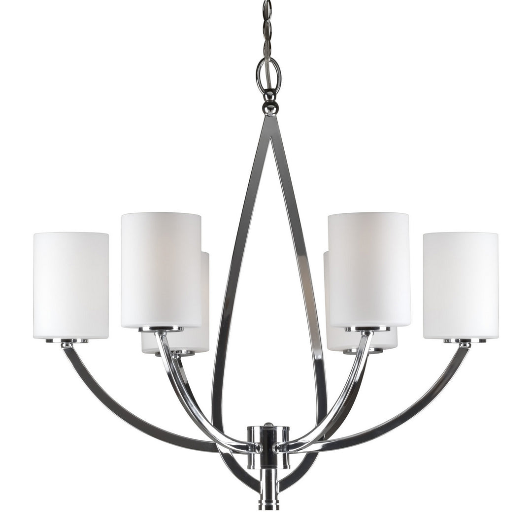 Forte 2696-06-05 Chandelier Light - Chrome