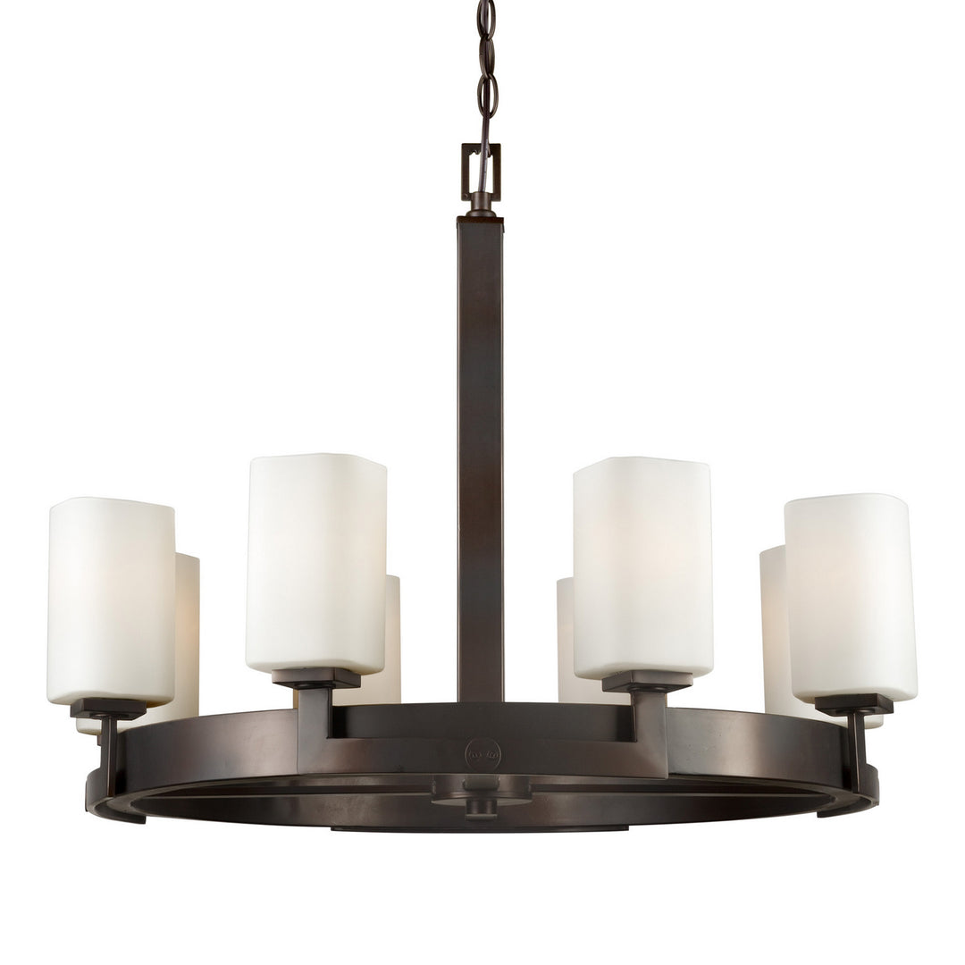 Forte 2713-08-32 Chandelier Light - Antique Bronze
