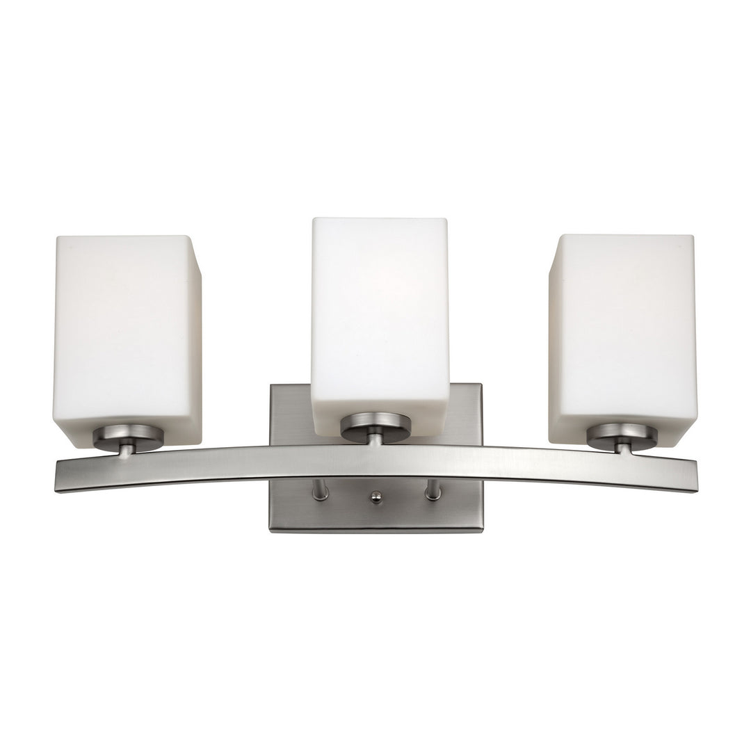 Forte 5113-03-55 Bath Vanity Light 20 in. wide - Brushed Nickel