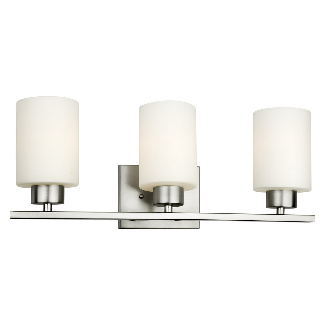 Forte 5186-03-55 Bath Vanity Light 21 in. wide - Brushed Nickel
