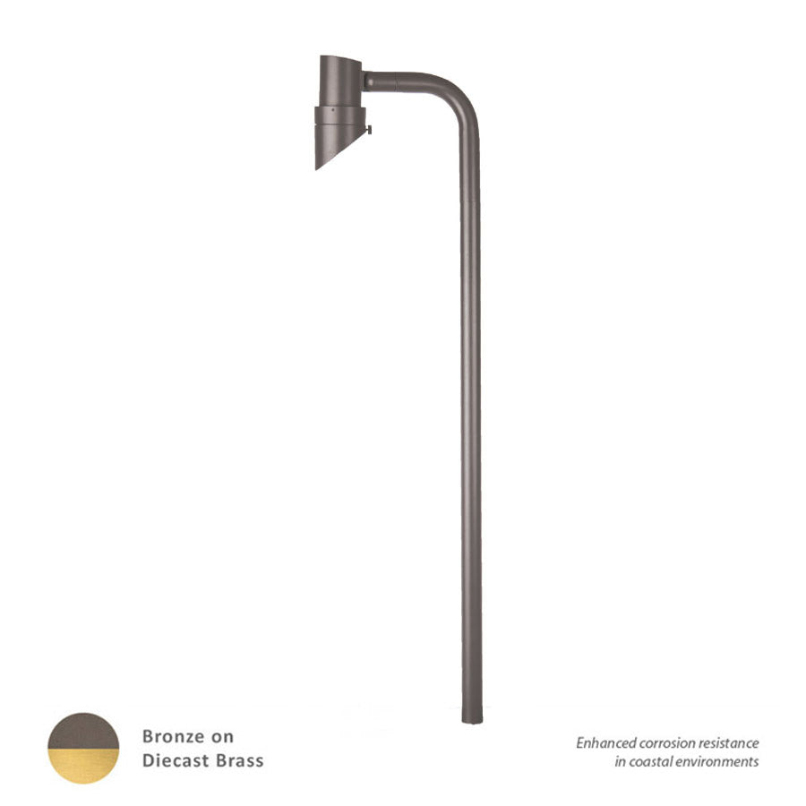 Wac Lighting 6111-30BBR  Mini Path Landscape Light Bronzed Brass