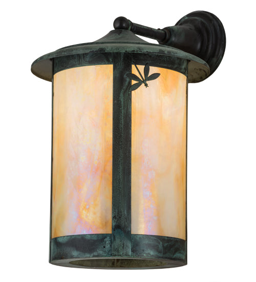 Meyda Tiffany Lighting 91459 Fulton One Light Wall Sconce Outdoor Verde