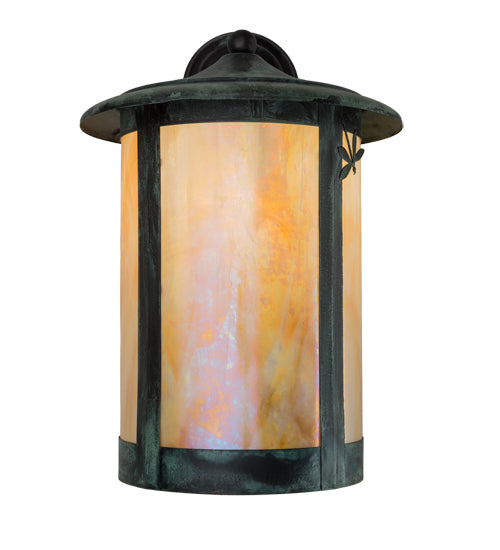 Meyda Tiffany Lighting 91459 Fulton One Light Wall Sconce Outdoor Verde