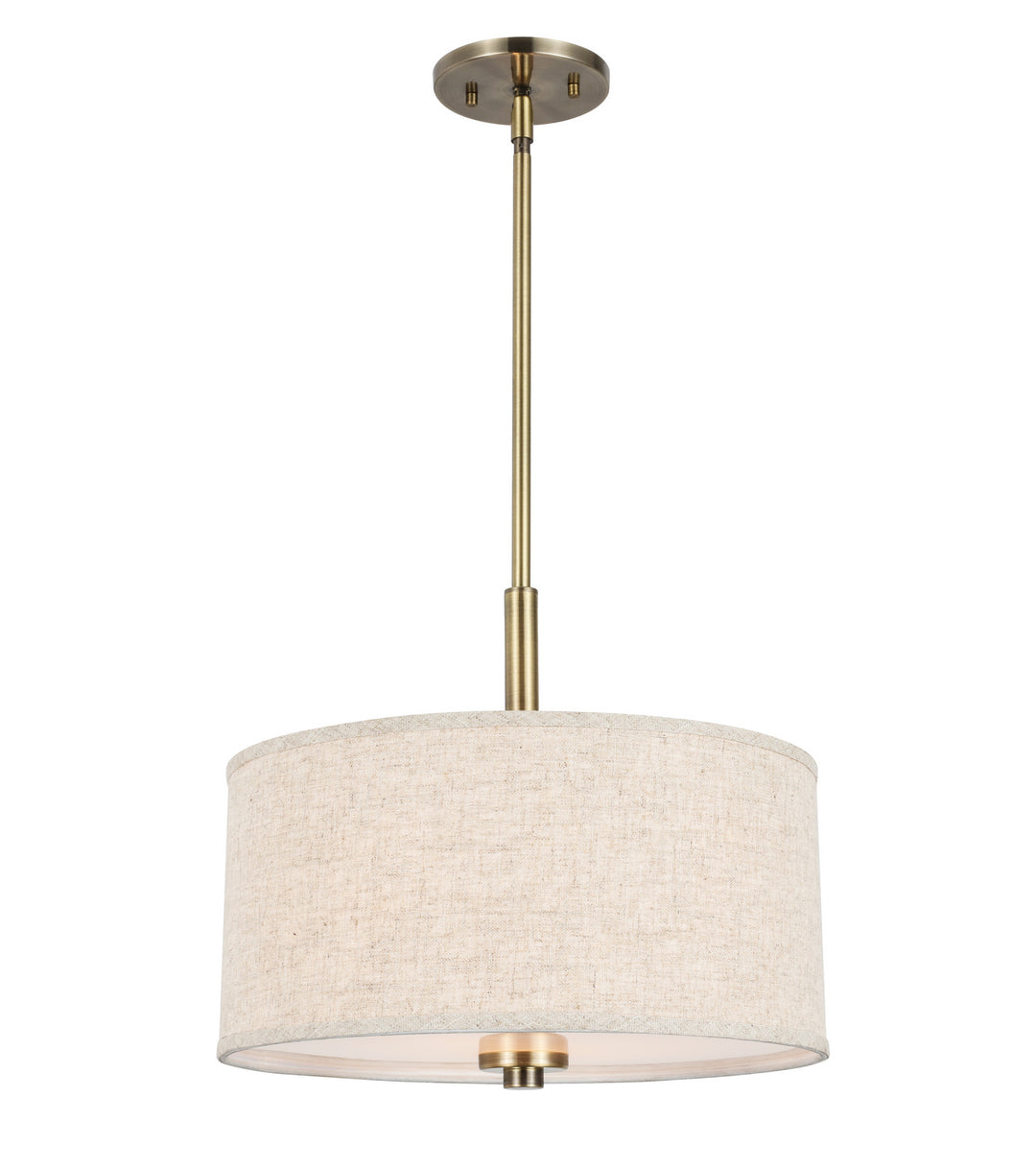 Woodbridge Drum - LED 13420BRBLE-S11501 Pendant Light - Brass