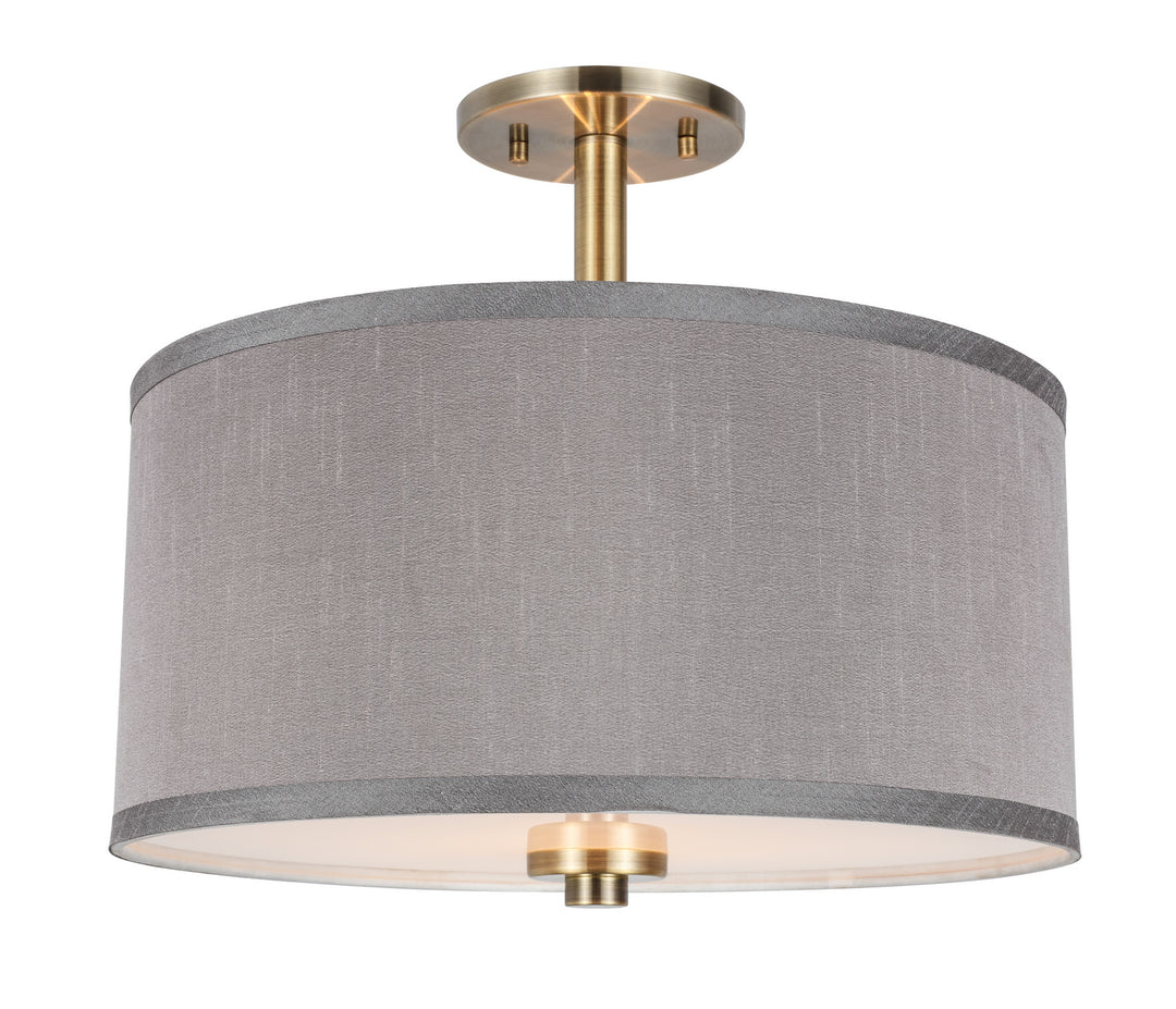 Woodbridge Drum - LED 13435BRBLE-S11502 Ceiling Light - Brass