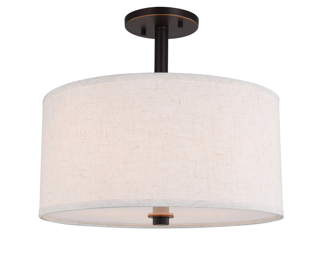 Woodbridge Drum - LED 13435MEBLE-S11500 Ceiling Light - Bronze