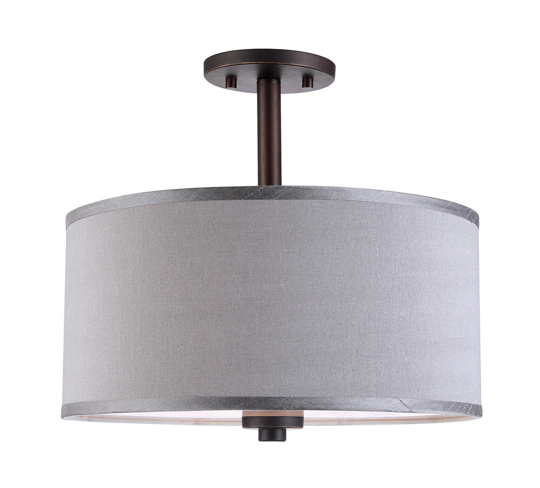 Woodbridge Drum - LED 13435MEBLE-S11502 Ceiling Light - Bronze