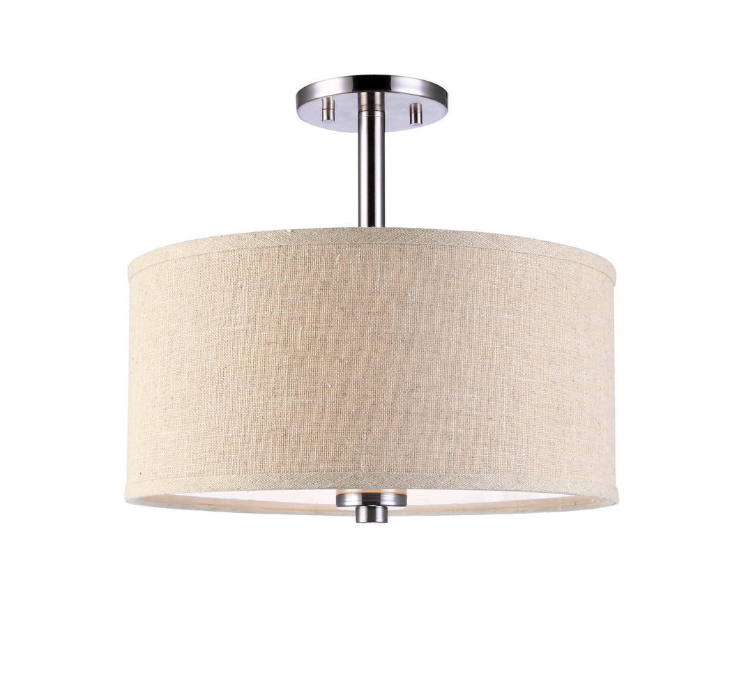 Woodbridge Drum - LED 13435STNLE-S11501 Ceiling Light - Nickel