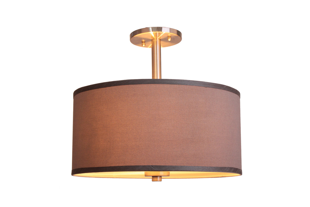 Woodbridge Drum - LED 13435STNLE-S11502 Ceiling Light - Nickel