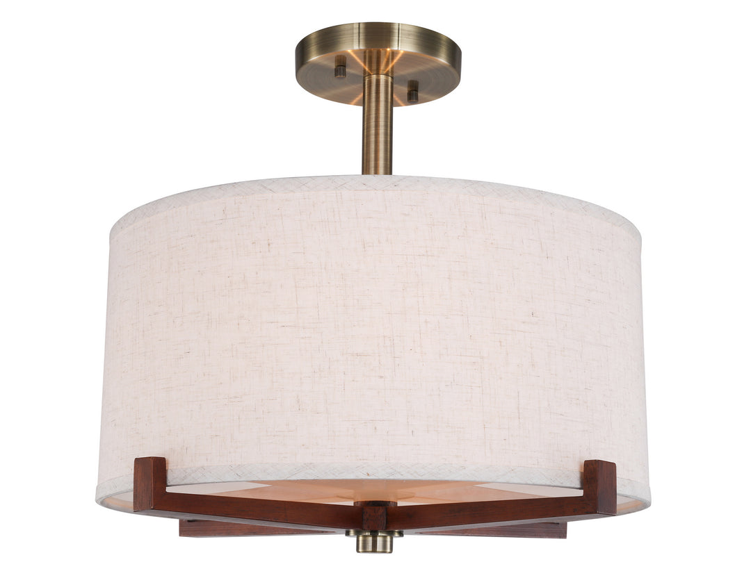 Woodbridge Brendan - LED 13437BRBLE-S11500 Ceiling Light - Brass