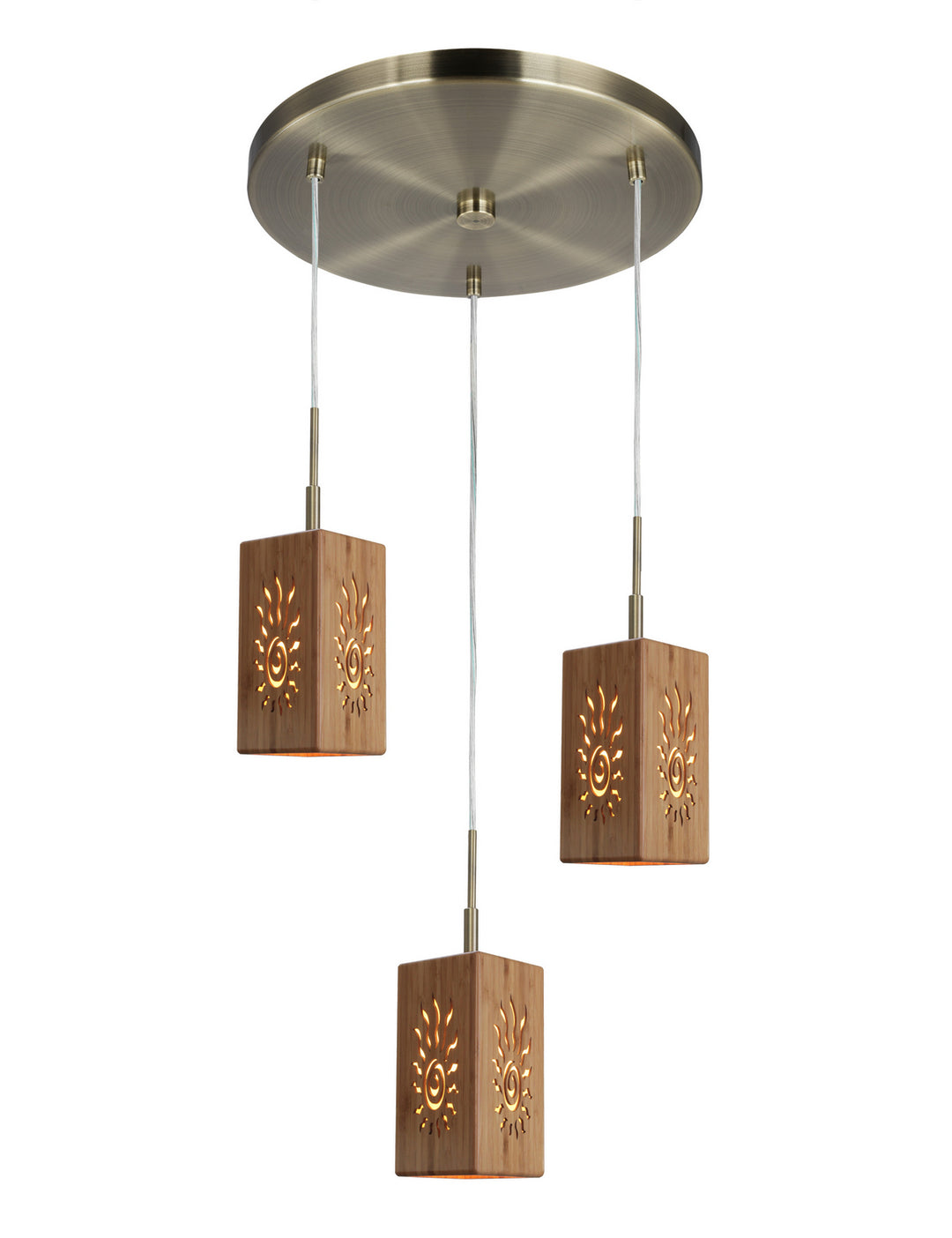 Woodbridge Light House 14024CBRWL-W3D1BB Pendant Light - Brass