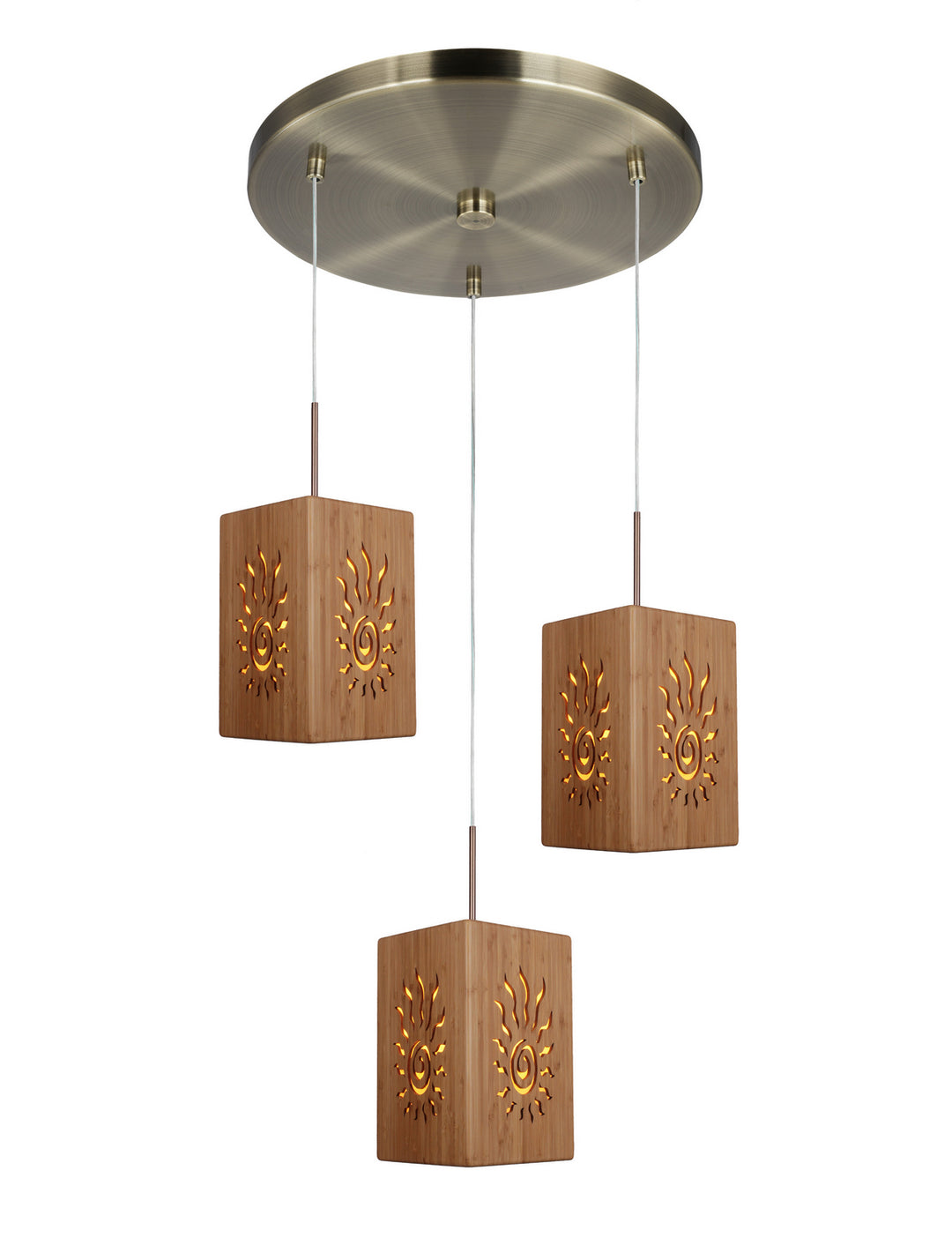 Woodbridge Light House 14024CBRWL-W3D2BB Pendant Light - Brass