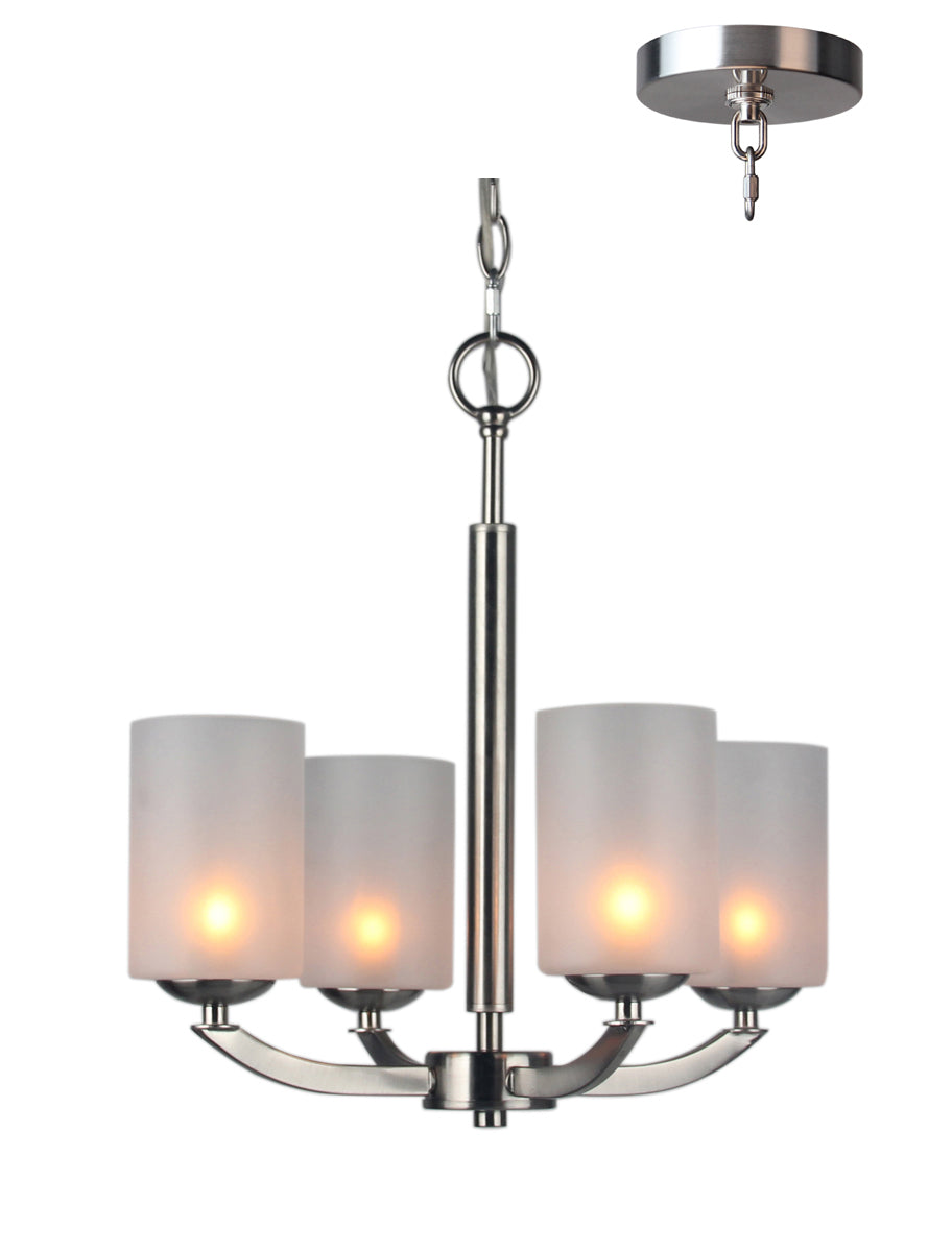 Woodbridge Mirage 14314STNLE-C10455 Chandelier Light - Satin Nickel