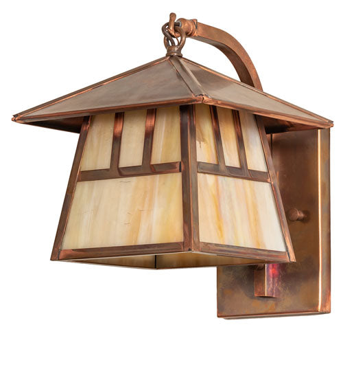 Meyda Tiffany Lighting 91596 Stillwater One Light Wall Sconce Outdoor Bronze / Dark