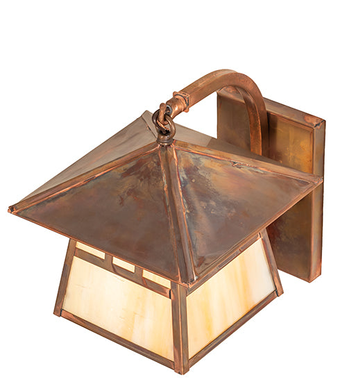 Meyda Tiffany Lighting 91596 Stillwater One Light Wall Sconce Outdoor Bronze / Dark