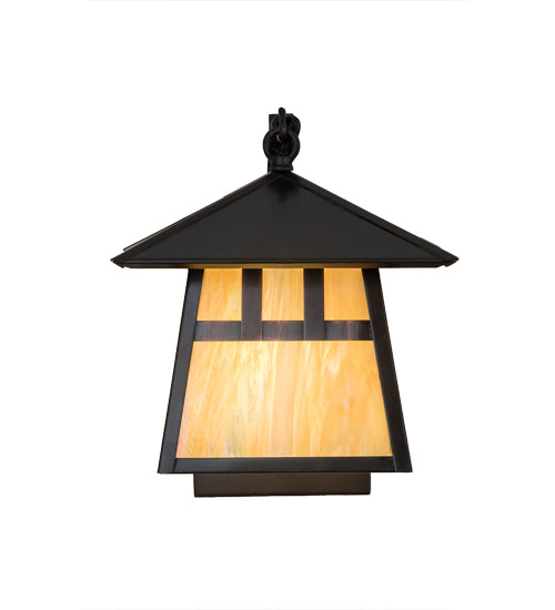 Meyda Tiffany Lighting 91597 Stillwater One Light Wall Sconce Outdoor Bronze / Dark