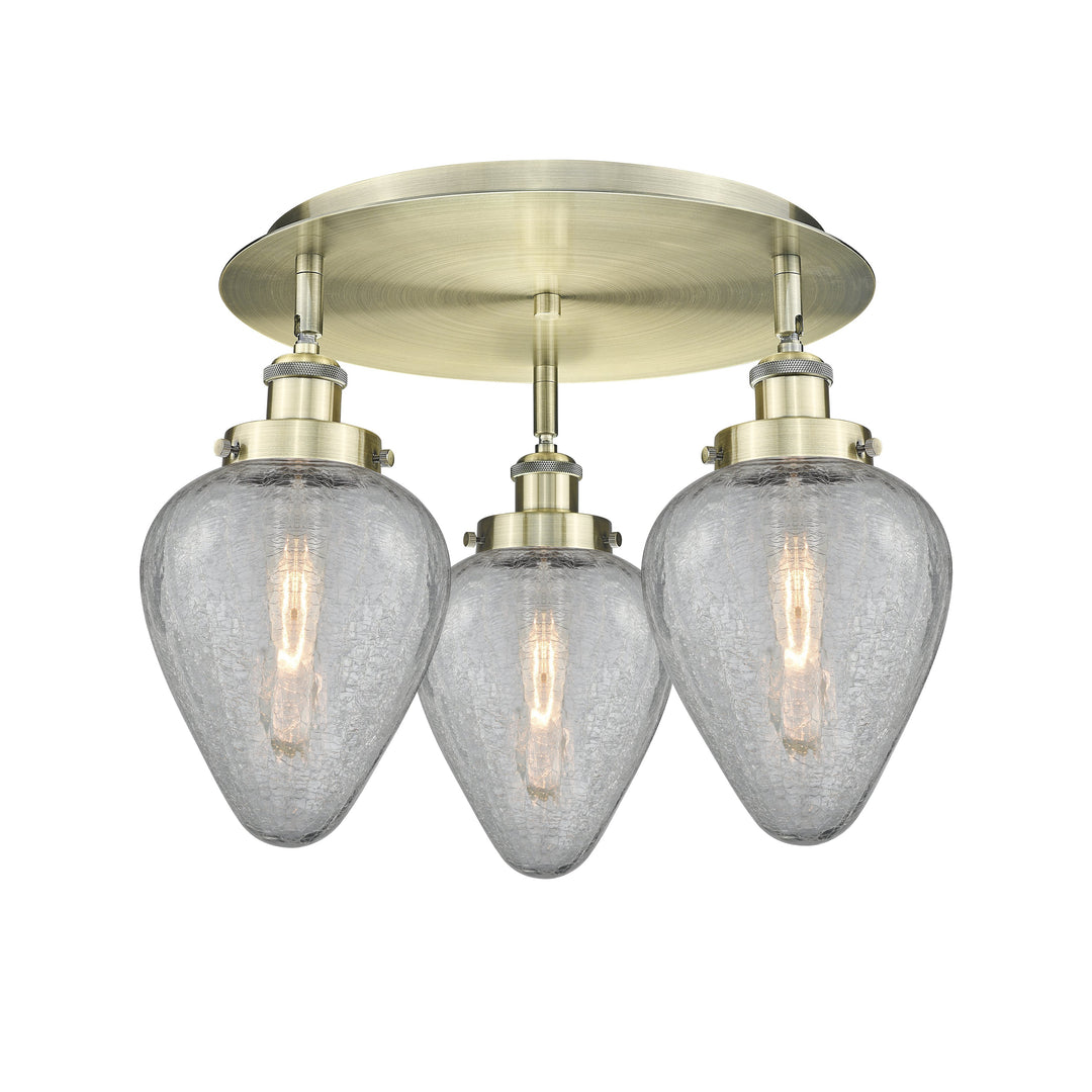 Innovations Downtown Urban 916-3C-AB-G165 Ceiling Light - Antique Brass