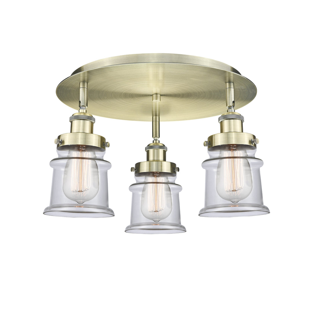 Innovations Downtown Urban 916-3C-AB-G182S Ceiling Light - Antique Brass