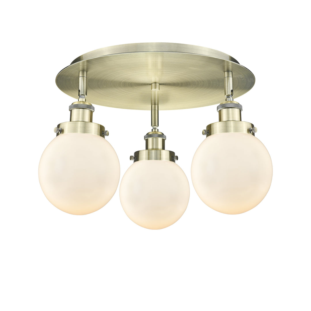 Innovations Downtown Urban 916-3C-AB-G201-6 Ceiling Light - Antique Brass