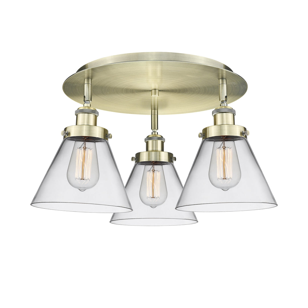 Innovations Downtown Urban 916-3C-AB-G42 Ceiling Light - Antique Brass