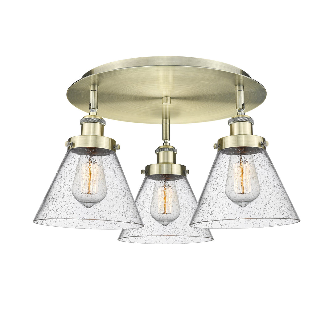 Innovations Downtown Urban 916-3C-AB-G44 Ceiling Light - Antique Brass