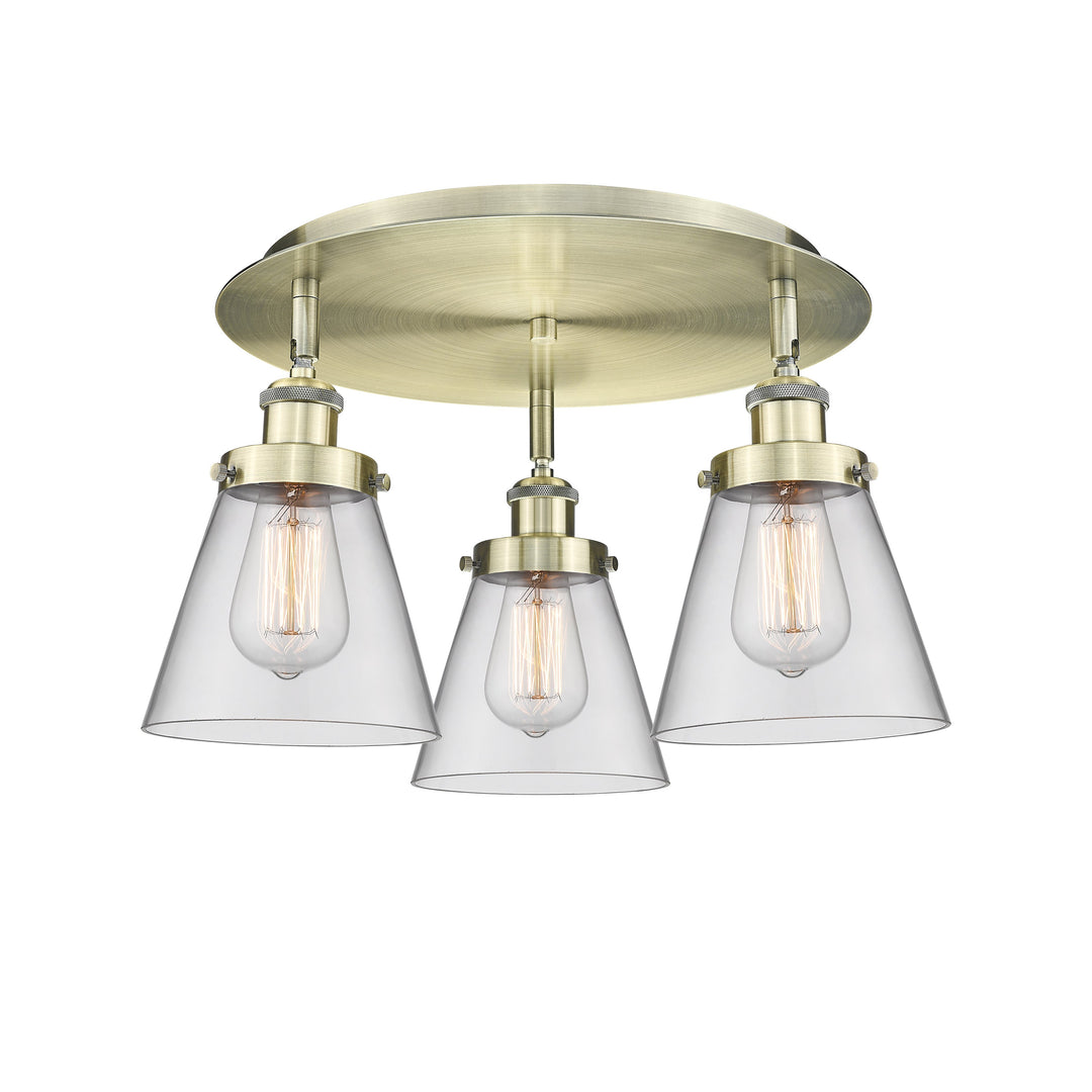 Innovations Downtown Urban 916-3C-AB-G62 Ceiling Light - Antique Brass