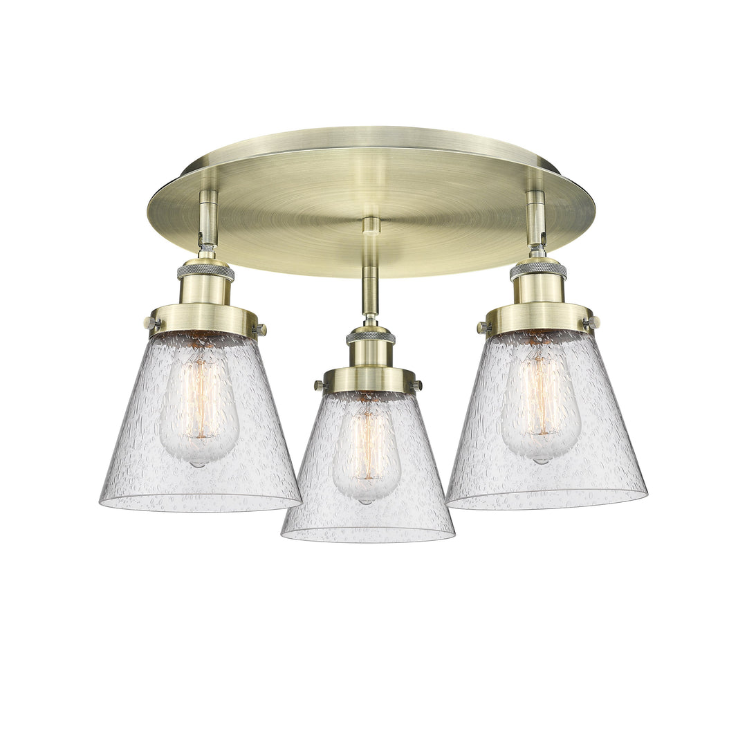 Innovations Downtown Urban 916-3C-AB-G64 Ceiling Light - Antique Brass