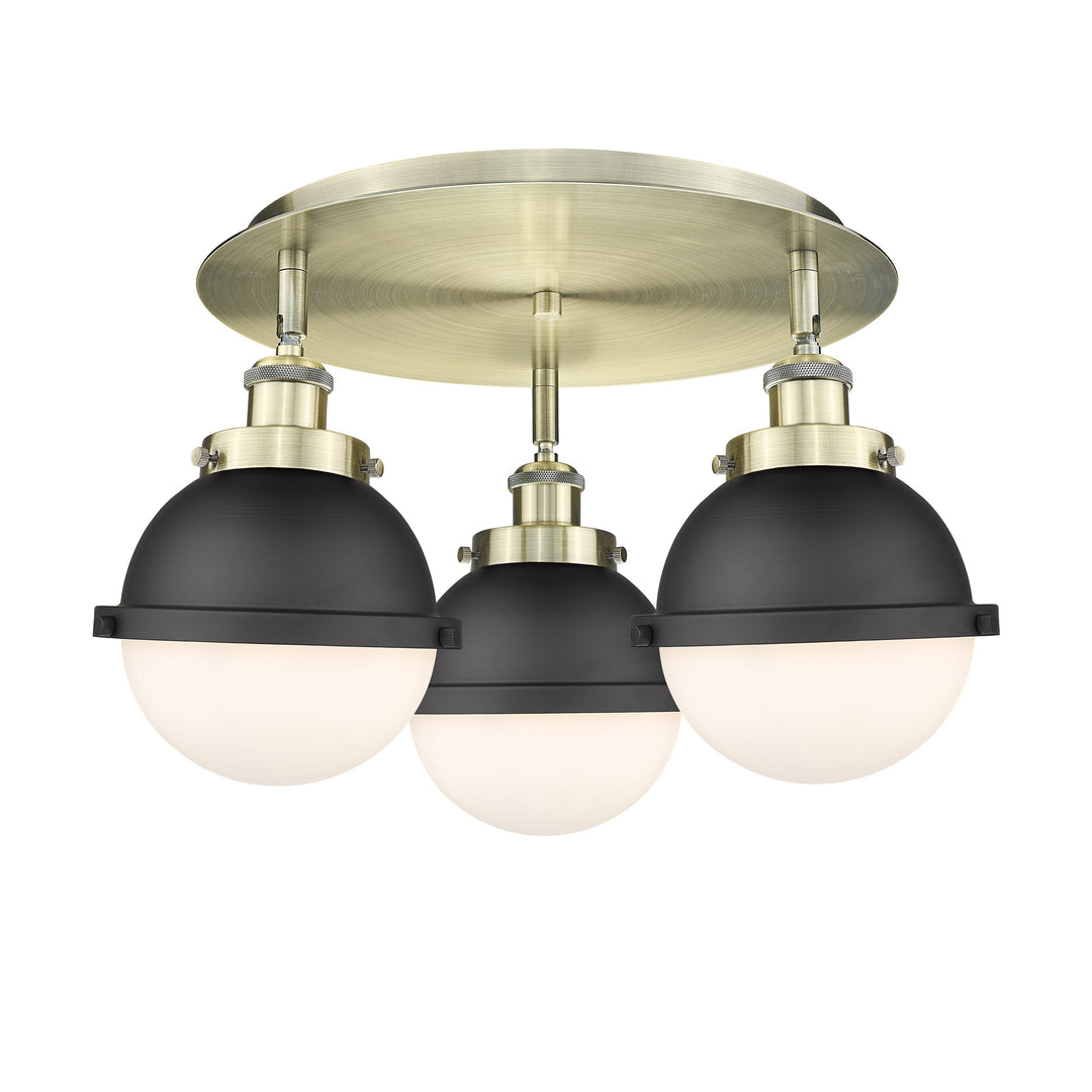 Innovations Downtown Urban 916-3C-AB-HFS-61-BK Ceiling Light - Antique Brass