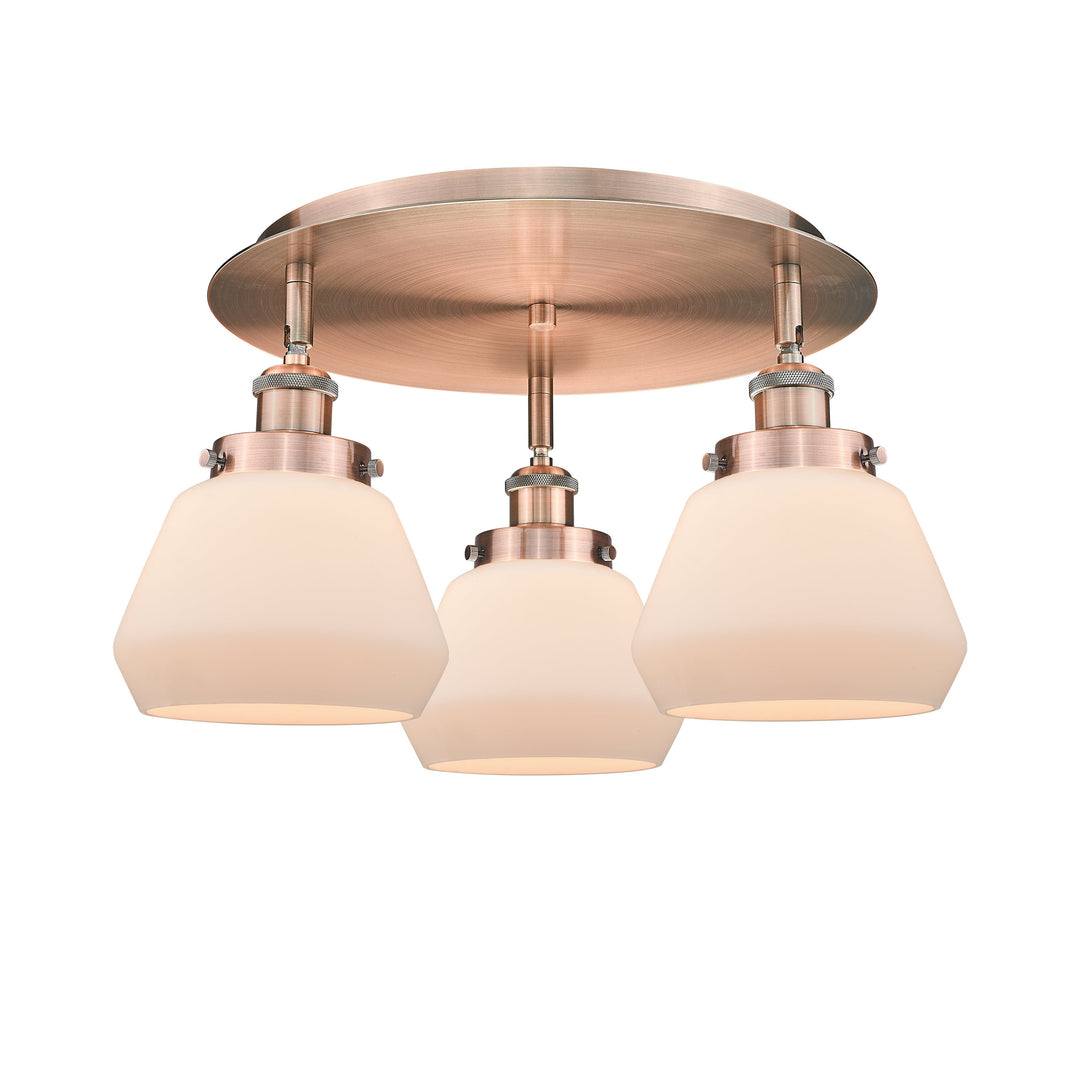 Innovations Downtown Urban 916-3C-AC-G171 Ceiling Light - Antique Copper