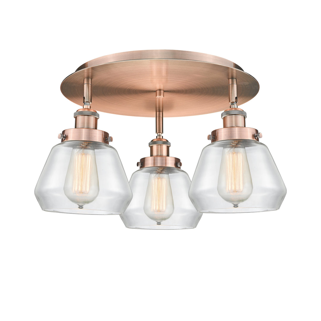 Innovations Downtown Urban 916-3C-AC-G172 Ceiling Light - Antique Copper