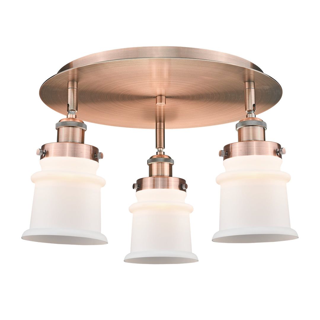 Innovations Downtown Urban 916-3C-AC-G181S Ceiling Light - Antique Copper