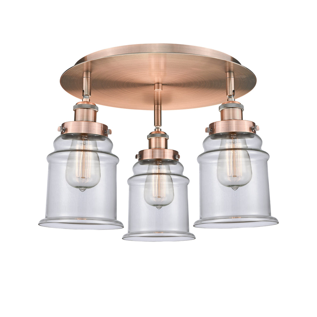 Innovations Downtown Urban 916-3C-AC-G182 Ceiling Light - Antique Copper