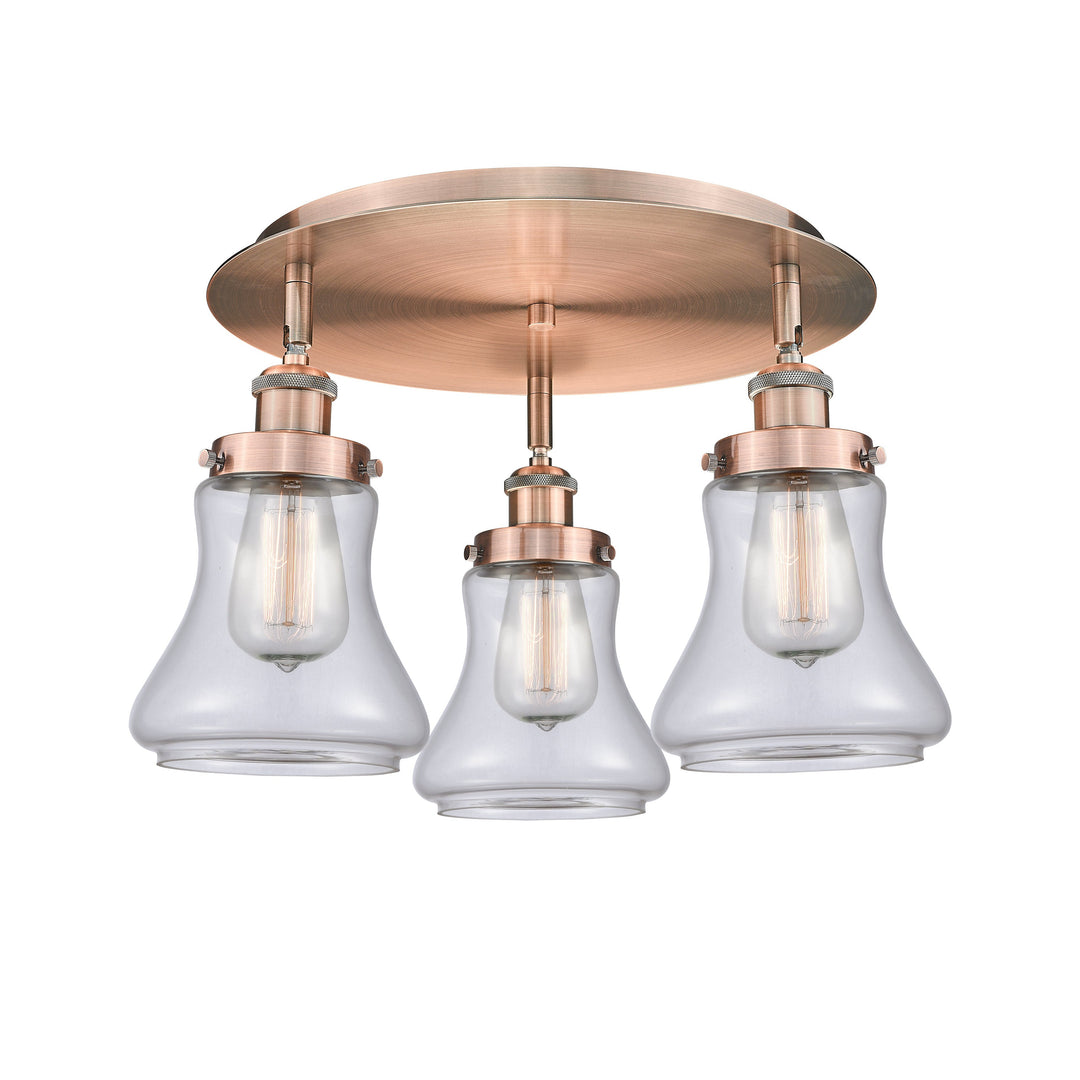 Innovations Downtown Urban 916-3C-AC-G192 Ceiling Light - Antique Copper