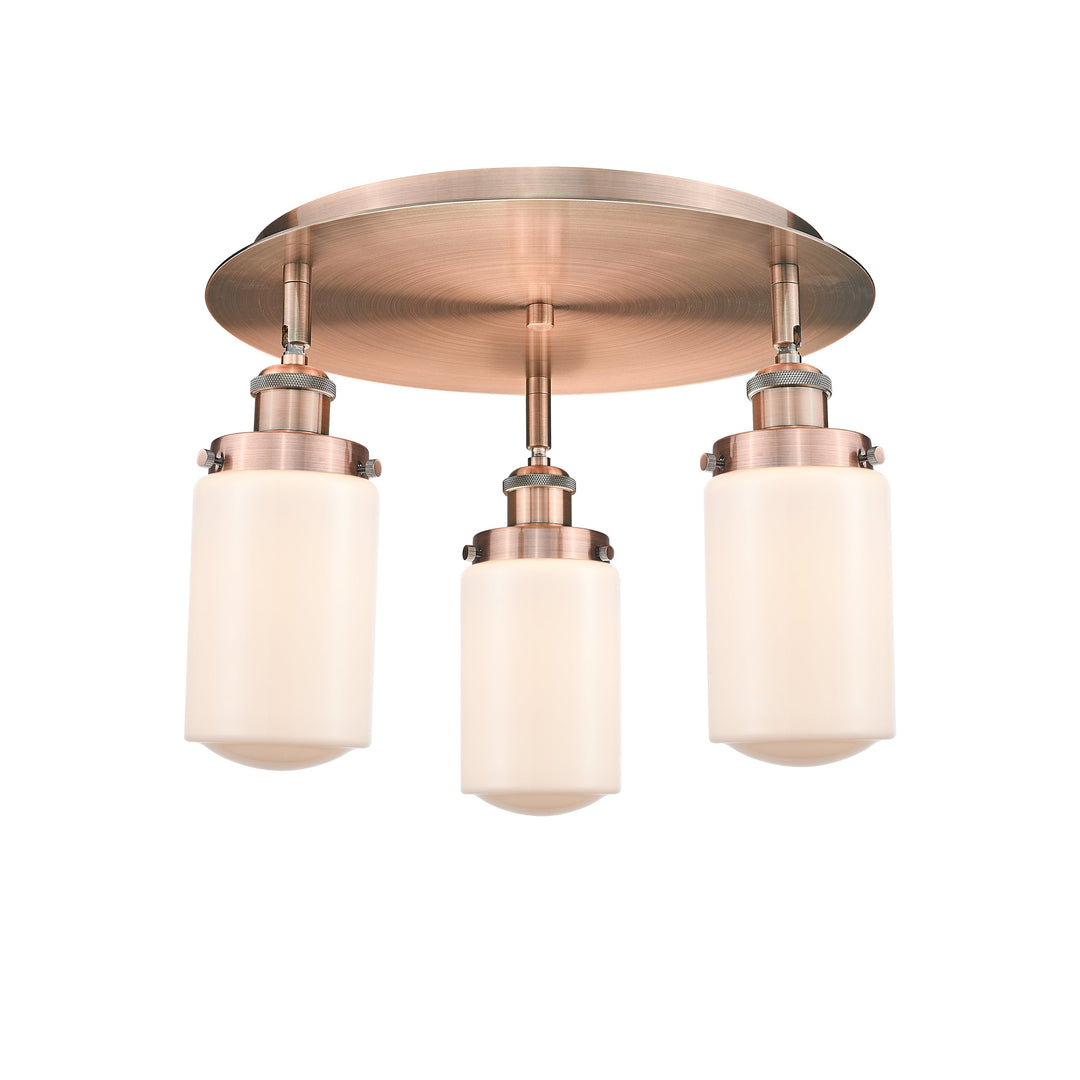 Innovations Downtown Urban 916-3C-AC-G311 Ceiling Light - Antique Copper
