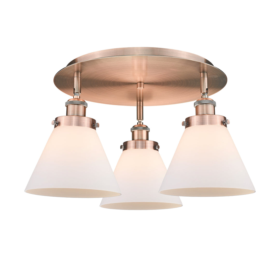 Innovations Downtown Urban 916-3C-AC-G41 Ceiling Light - Antique Copper