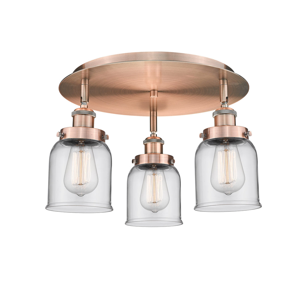 Innovations Downtown Urban 916-3C-AC-G52 Ceiling Light - Antique Copper