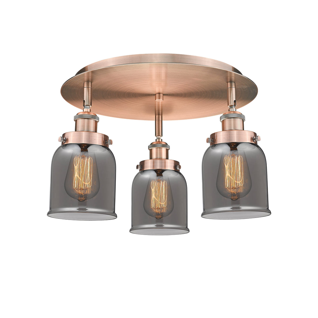 Innovations Downtown Urban 916-3C-AC-G53 Ceiling Light - Antique Copper