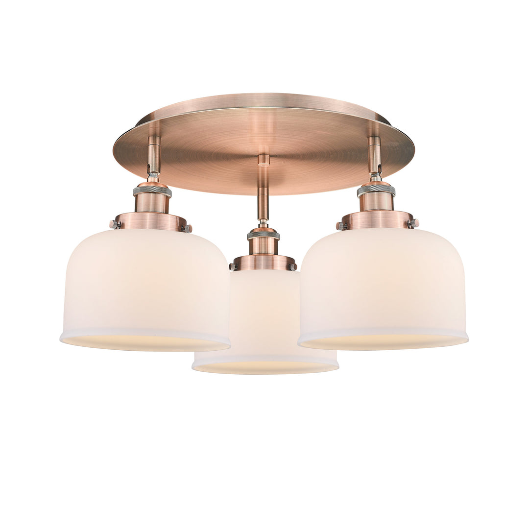 Innovations Downtown Urban 916-3C-AC-G71 Ceiling Light - Antique Copper