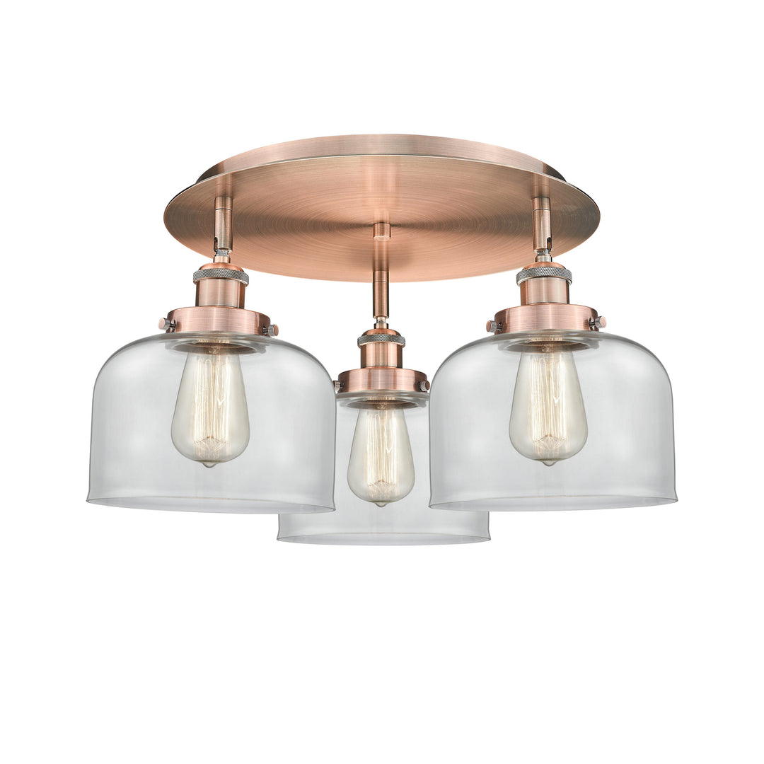 Innovations Downtown Urban 916-3C-AC-G72 Ceiling Light - Antique Copper