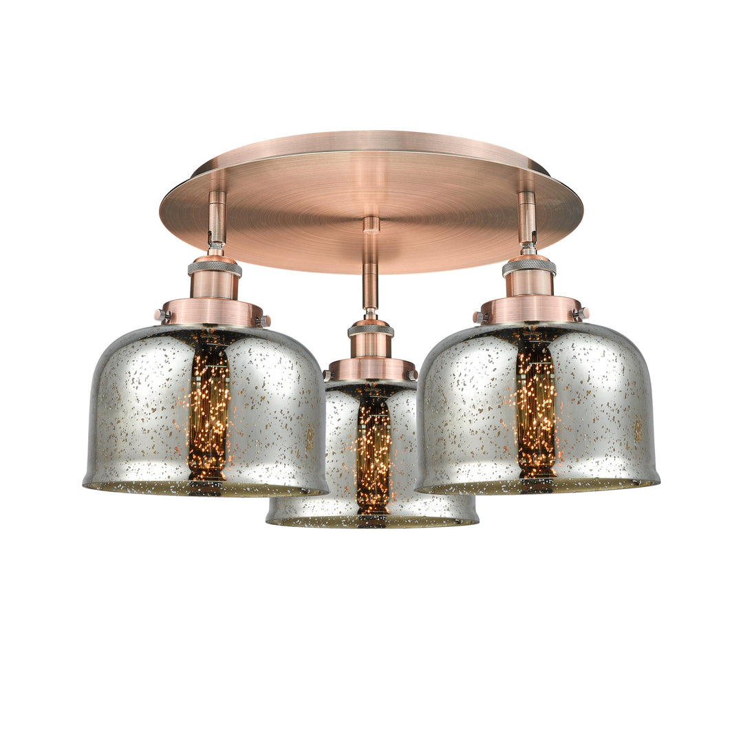 Innovations Downtown Urban 916-3C-AC-G78 Ceiling Light - Antique Copper