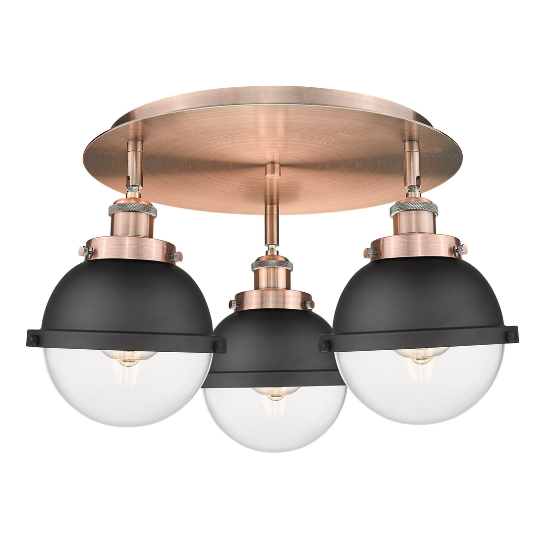 Innovations Downtown Urban 916-3C-AC-HFS-62-BK Ceiling Light - Antique Copper